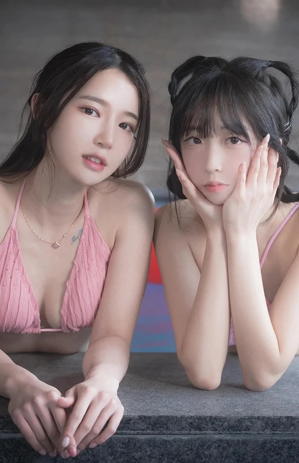 漂亮小姐姐Yeha+Hina双人泳衣湿身无圣光图集